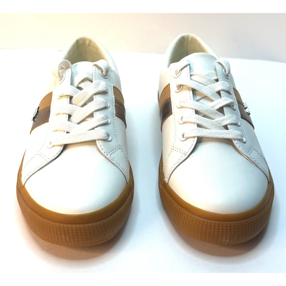 Lauren Ralph Lauren Women's Janson II Leather Sneakers White Size 7.5 NWOT
